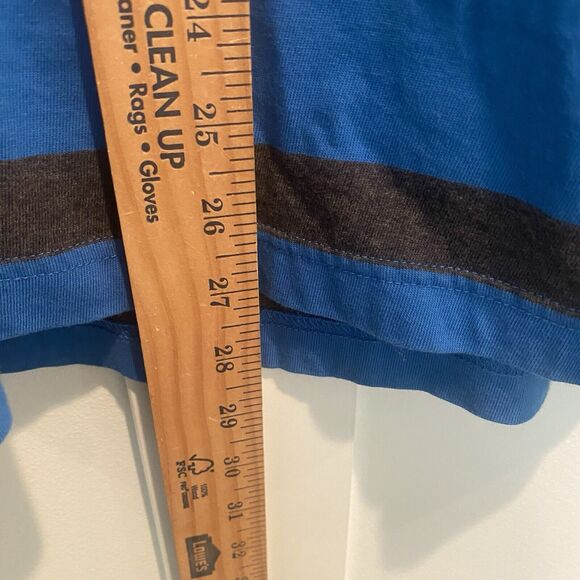 Vintage Esprit Rugby Shirt Men S Blue Striped Stitched Embroidered Urban Fit NWT - Picture 10 of 14